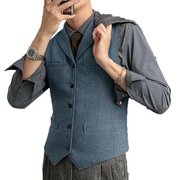 blazers men's vest coffee tailored collar single breasted business waistcoat retro tooling waistcoat grooms wedding vests for men 2022, White;black
blazers men's vest coffee tailored collar single breasted business waistcoat retro tooling waistcoat grooms wedding vests for men 2022, White;black