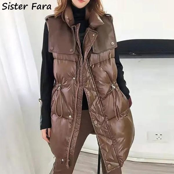 vests sister fara winter cotton large size vest women autumn lightweight buckle streamer coat light down sleeveless loose jacket coat, Black;white
vests sister fara winter cotton large size vest women autumn lightweight buckle streamer coat light down sleeveless loose jacket coat, Black;white
