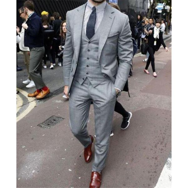 blazers grey two button men suits with vest three pieces tuxedo for weddings custom made business groom formal wear costume homme, White;black
blazers grey two button men suits with vest three pieces tuxedo for weddings custom made business groom formal wear costume homme, White;black