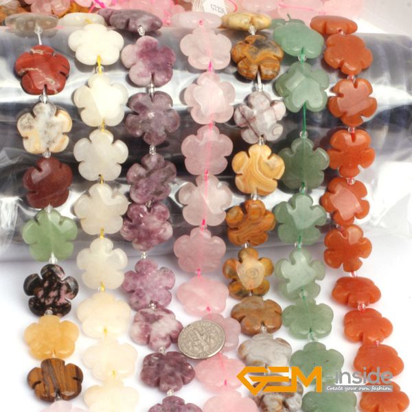 other natural stone 20mm loose spacer accessorries flower beads for jewelry making strand 15" purple lepidolite rose quartzs tiger eye
other natural stone 20mm loose spacer accessorries flower beads for jewelry making strand 15" purple lepidolite rose quartzs tiger eye