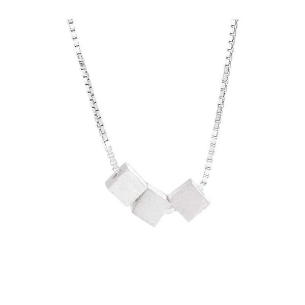 designernecklace silver brushed square simple and personalized small fresh design geometric pendant student collar chain korean version fema, Black
designernecklace silver brushed square simple and personalized small fresh design geometric pendant student collar chain korean version fema, Black