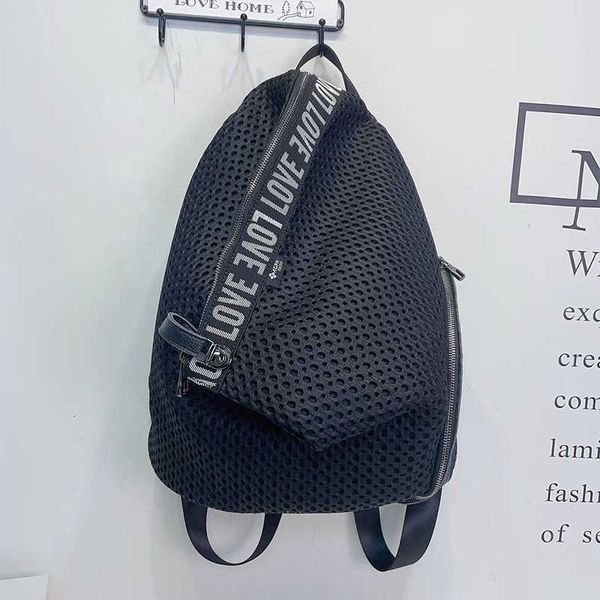 women's designer bag fashion backpacks mesh bag with cowhide backpack personalized irregular large pocket backpack casual bag 230420
women's designer bag fashion backpacks mesh bag with cowhide backpack personalized irregular large pocket backpack casual bag 230420