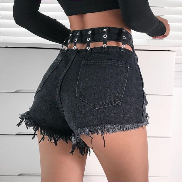 women's shorts high waist hollow denim wide leg women all-match casual black for female fashion slim hip, White;black
women's shorts high waist hollow denim wide leg women all-match casual black for female fashion slim hip, White;black