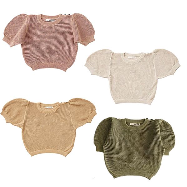 t shirts 7588 girl clothes knitted t shirt spring and summer bubble sleeve hollowed out t shirt sweet baby 230422, Blue
t shirts 7588 girl clothes knitted t shirt spring and summer bubble sleeve hollowed out t shirt sweet baby 230422, Blue