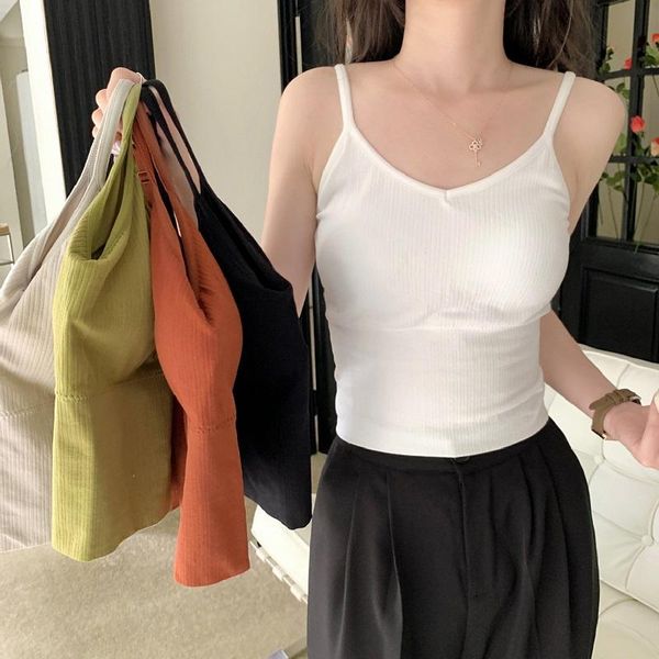 t-shirt colsm kvsaz summer new women's solid color inside with thin onepiece padded vest versatile tj013, White
t-shirt colsm kvsaz summer new women's solid color inside with thin onepiece padded vest versatile tj013, White