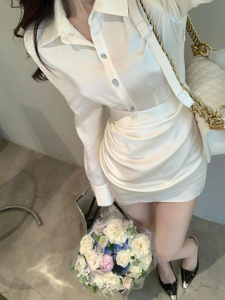 dresses elegant shirt dress women casual long sleeve y2k mini dress even party female pure color 2022 autumn one piece dress korean chic, Black;gray
dresses elegant shirt dress women casual long sleeve y2k mini dress even party female pure color 2022 autumn one piece dress korean chic, Black;gray