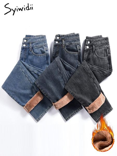jeans syiwidii winter fleece high waisted jeans for women 2022 new thicken warm velvet denim pants korean casual harem baggy mom jeans, Blue
jeans syiwidii winter fleece high waisted jeans for women 2022 new thicken warm velvet denim pants korean casual harem baggy mom jeans, Blue