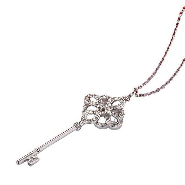 designersweater chain long women's 925 silver gilded tiffy chinese knot key necklace collarbone
designersweater chain long women's 925 silver gilded tiffy chinese knot key necklace collarbone