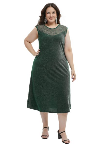 dresses ytl 5xl female long abaya oversize vestidos lace elegant patchwork sleeveless shinning women's plus size summer dresses robe, Black
dresses ytl 5xl female long abaya oversize vestidos lace elegant patchwork sleeveless shinning women's plus size summer dresses robe, Black