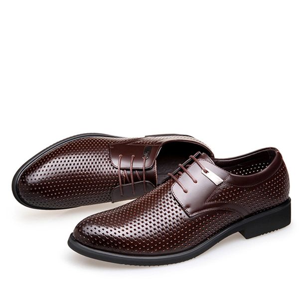 dress shoes summer hollow men leather breathable sandals fashion lace up formal business mens casual perforated nonslip 230422, Black
dress shoes summer hollow men leather breathable sandals fashion lace up formal business mens casual perforated nonslip 230422, Black