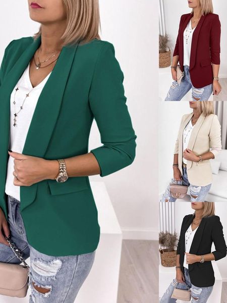 pants blazers casual fashion lapel coat long sleeve elegant temperament korean style office blazers spring autumn solid new, White
pants blazers casual fashion lapel coat long sleeve elegant temperament korean style office blazers spring autumn solid new, White
