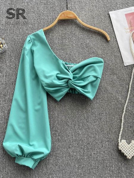 dress singreiny skew collar blouse elastic waist ruched long sleeve slim beach women korean style solid short blouses 2022, White
dress singreiny skew collar blouse elastic waist ruched long sleeve slim beach women korean style solid short blouses 2022, White