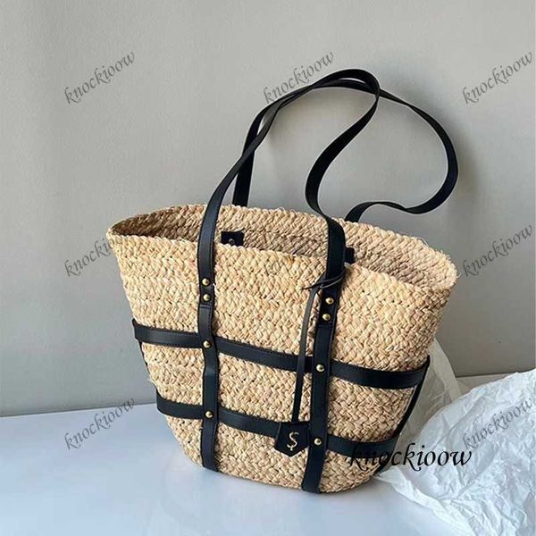summer women's tot bag new grass woven very solid, in the bag on the leather ring, beach bag straw shopping bag vegetable basket 230423
summer women's tot bag new grass woven very solid, in the bag on the leather ring, beach bag straw shopping bag vegetable basket 230423