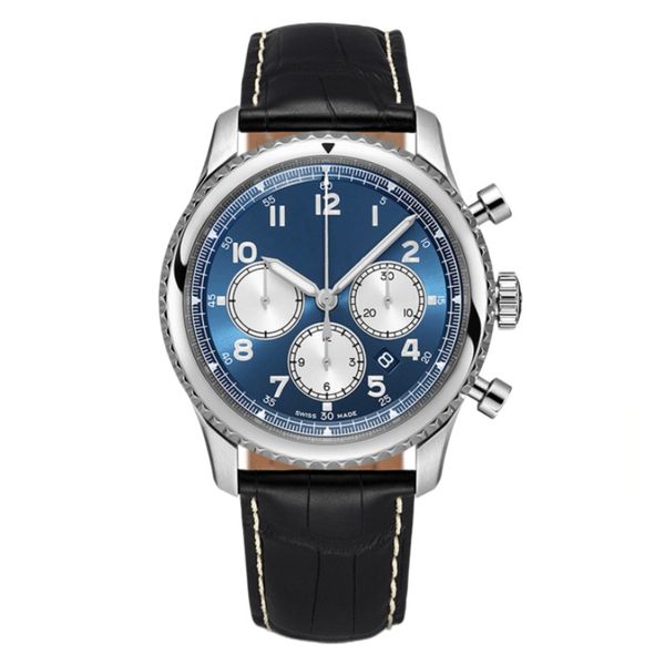 2023 new designer watches men's watch 46mm automatic mechanical watch chronograph watch sapphire black leather strap business metal wat, Slivery;brown
2023 new designer watches men's watch 46mm automatic mechanical watch chronograph watch sapphire black leather strap business metal wat, Slivery;brown