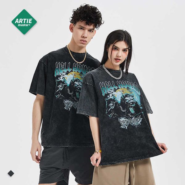 men and women t-shirtsartie menswear | ins street fashion vintage printing fashion brand t-shirt men's loose washing fashion brand men&, White;black
men and women t-shirtsartie menswear | ins street fashion vintage printing fashion brand t-shirt men's loose washing fashion brand men&, White;black