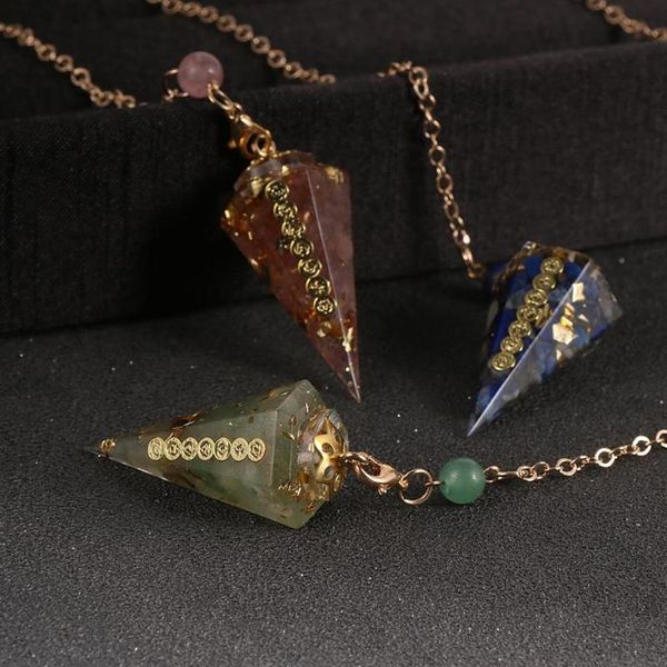 pendant necklaces orgonite reiki pendulum natural chip stone amulet healing 7 chakra crystal energy meditation hexagonal pendanr f2580, Silver
pendant necklaces orgonite reiki pendulum natural chip stone amulet healing 7 chakra crystal energy meditation hexagonal pendanr f2580, Silver