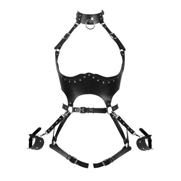 bustiers & corsets women adjust leather handcuffs bodysuit bondage body harness belt pole dance lingerie punk leg garter holl277k, Black;white
bustiers & corsets women adjust leather handcuffs bodysuit bondage body harness belt pole dance lingerie punk leg garter holl277k, Black;white