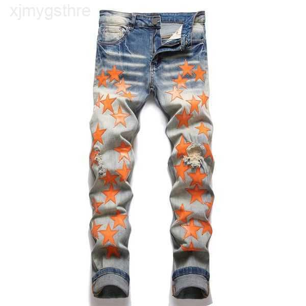 mens jeans mens designer ammis for with stars embroidery starts printed pencil pants cotton skinny ripped motorcycle pant fashion 48v0b, Blue
mens jeans mens designer ammis for with stars embroidery starts printed pencil pants cotton skinny ripped motorcycle pant fashion 48v0b, Blue