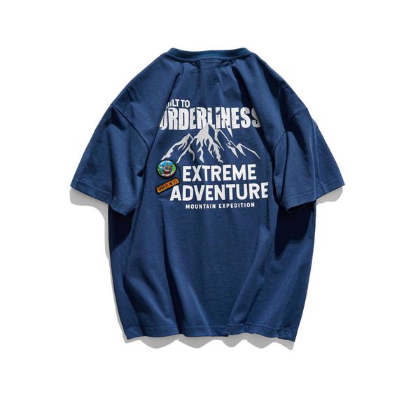 men and women t-shirtsshort t-shirt men's summer new american leisure street trend personalized letter mountain print loose tee, White;black
men and women t-shirtsshort t-shirt men's summer new american leisure street trend personalized letter mountain print loose tee, White;black