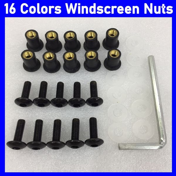 31pcs/set m5x16mm motorcycle windscreen windshield bolts screws nut fastener for bmw honda suzuki kawasaki yamaha ducati aprilia ninja zx6r
31pcs/set m5x16mm motorcycle windscreen windshield bolts screws nut fastener for bmw honda suzuki kawasaki yamaha ducati aprilia ninja zx6r