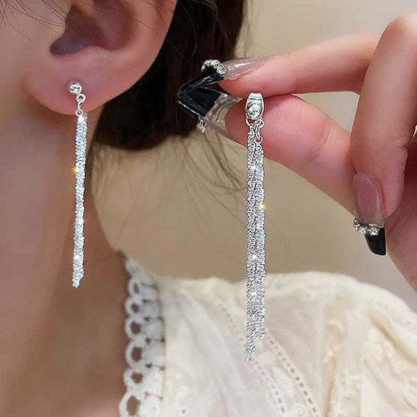 charm trend long wire tassel thread chain silver color heart beads pendants drop earrings women's straight hanging earings jewelry w042, Golden
charm trend long wire tassel thread chain silver color heart beads pendants drop earrings women's straight hanging earings jewelry w042, Golden