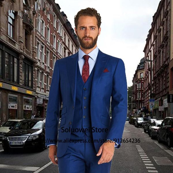 blazers fashion royal blue slim fit mens suits for groom wedding peaked lapel tuxedo 3 piece set male blazer masculino jacket+vest+pants, White;black
blazers fashion royal blue slim fit mens suits for groom wedding peaked lapel tuxedo 3 piece set male blazer masculino jacket+vest+pants, White;black