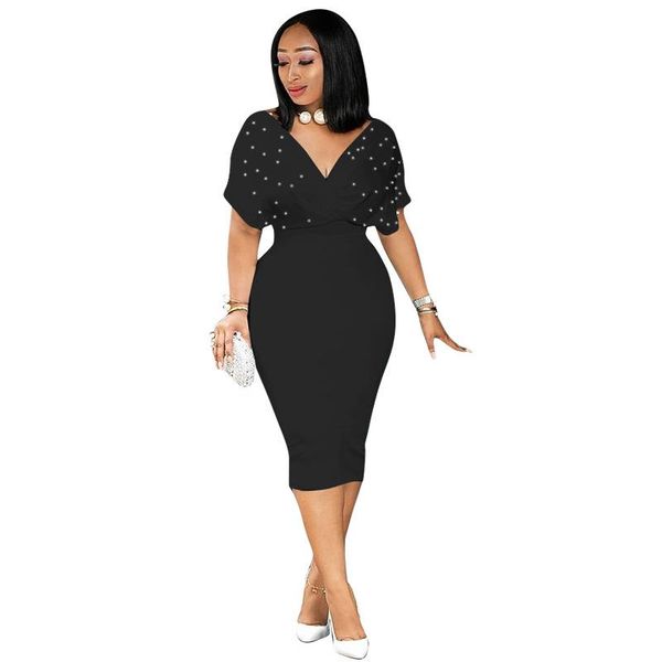 dresses cmyaya women batwing sleeve vneck high waist beading knee length bodycon bandage midi dress party club dresses, Black;gray
dresses cmyaya women batwing sleeve vneck high waist beading knee length bodycon bandage midi dress party club dresses, Black;gray