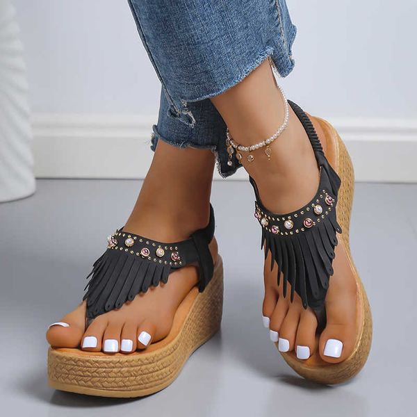 sandals 2022 tassels clip toe summer women sandals 2022 flower printed wedges sandals woman plus size non slip casual shoes female j230422, Black
sandals 2022 tassels clip toe summer women sandals 2022 flower printed wedges sandals woman plus size non slip casual shoes female j230422, Black