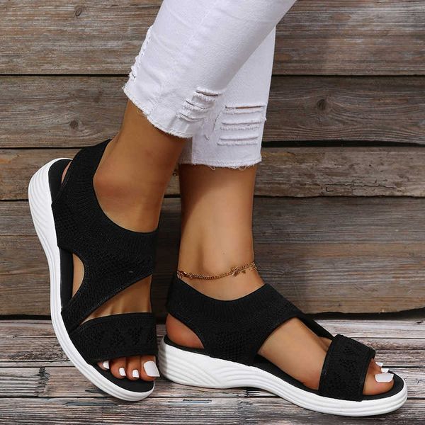 sandals elastic knitting casual sandals shoes woman summer 2023 plus wedges platform sandals beach sports sandalias j230422, Black
sandals elastic knitting casual sandals shoes woman summer 2023 plus wedges platform sandals beach sports sandalias j230422, Black