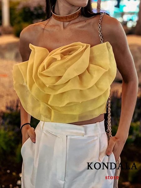 t-shirt kondala solid yellow 3d rose cami short sleeveless camis night party club weet fashion 2022 elegant sheath, White
t-shirt kondala solid yellow 3d rose cami short sleeveless camis night party club weet fashion 2022 elegant sheath, White