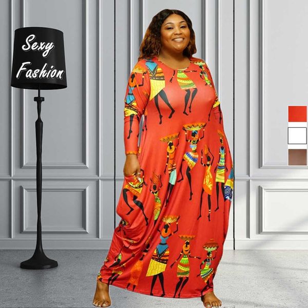 l-4xl plus size dresses for women clothing outfits 2022 fall print long sleeve loose african maxi dress wholesale dropshipping 230423, Black;gray
l-4xl plus size dresses for women clothing outfits 2022 fall print long sleeve loose african maxi dress wholesale dropshipping 230423, Black;gray