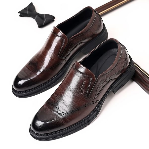 dress shoes mens breathable loafers leather luxury lightweight comfortable flats moccasins men's casual 230422, Black
dress shoes mens breathable loafers leather luxury lightweight comfortable flats moccasins men's casual 230422, Black