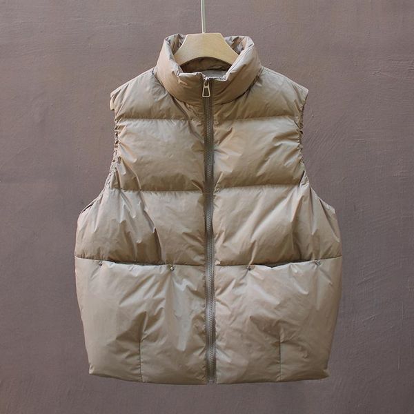 parkas 2021 new arrivals autumn winter women vest sleeveless jacket stand collar puffer outwear warm loose cotton padded down vest, Black
parkas 2021 new arrivals autumn winter women vest sleeveless jacket stand collar puffer outwear warm loose cotton padded down vest, Black