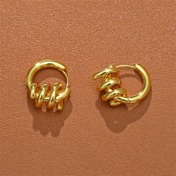 french niche design stud temperament spring spiral knot earrings advanced indifference ins fashion all-match gift jewelry accessor254r, Golden;silver
french niche design stud temperament spring spiral knot earrings advanced indifference ins fashion all-match gift jewelry accessor254r, Golden;silver