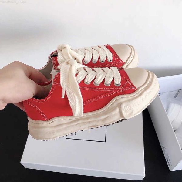 chaopai maison mihara yasuhiro dissolved men's and women's shoes classic red canvas shoes high casual shoes thick sole dad shoes r, Black
chaopai maison mihara yasuhiro dissolved men's and women's shoes classic red canvas shoes high casual shoes thick sole dad shoes r, Black