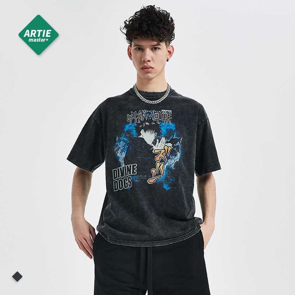 men and women t-shirtsartie menswear | trendy menswear animation cartoon washing water making men's short sleeve t-shirt high street da, White;black
men and women t-shirtsartie menswear | trendy menswear animation cartoon washing water making men's short sleeve t-shirt high street da, White;black