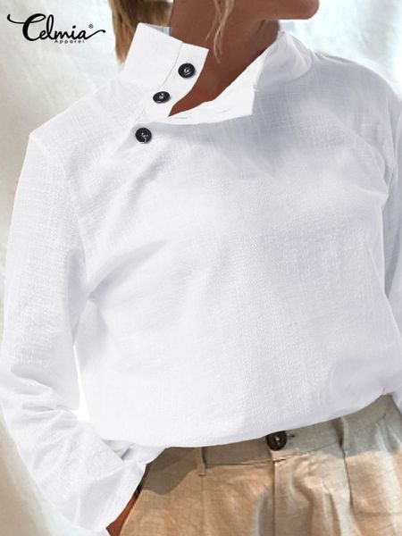 t-shirt celmia women summer blouses 2023 fashion cotton linen blusas lightweight white shirt casual chic tunic oversized clothing
t-shirt celmia women summer blouses 2023 fashion cotton linen blusas lightweight white shirt casual chic tunic oversized clothing