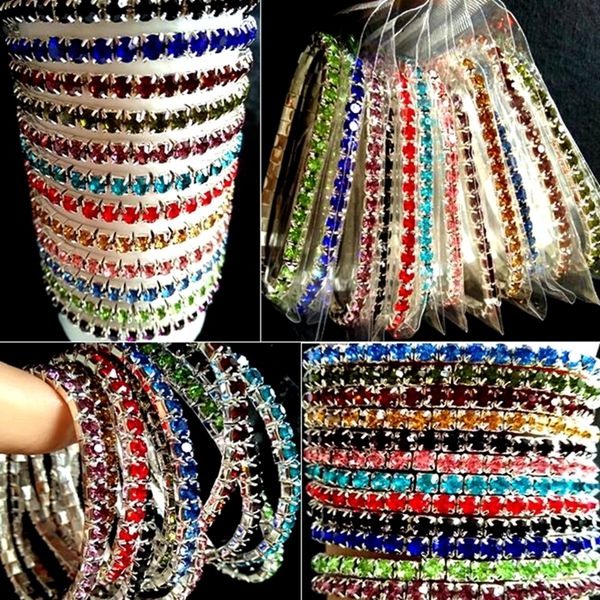 beaded 50pcs exquisite single row full zircon inlay bracelets elastic bangle wrist girl accessorie jewelry 230422, Black
beaded 50pcs exquisite single row full zircon inlay bracelets elastic bangle wrist girl accessorie jewelry 230422, Black