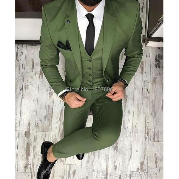 blazers army green slim fit men suits for wedding groom tuxedo notched lapel 3 piece male set jacket with pants vest fashion style, White;black
blazers army green slim fit men suits for wedding groom tuxedo notched lapel 3 piece male set jacket with pants vest fashion style, White;black