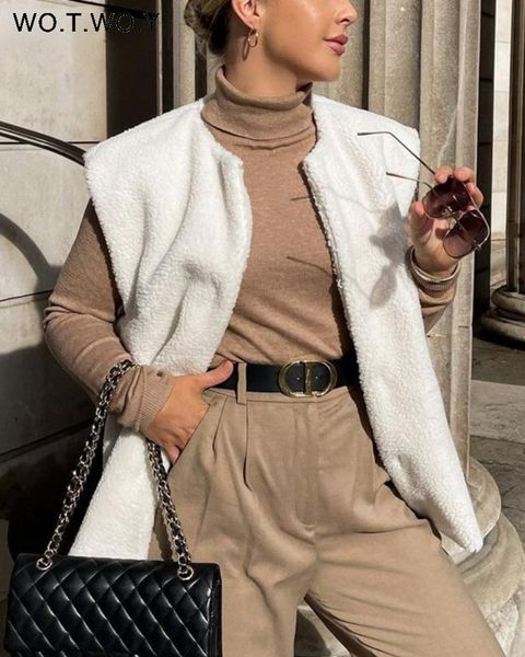 vests wotwoy autumn winter lamb wool vests coat women thicken warm waistcoat female outwear sleeveless jackets white chic 2021, Black;white
vests wotwoy autumn winter lamb wool vests coat women thicken warm waistcoat female outwear sleeveless jackets white chic 2021, Black;white