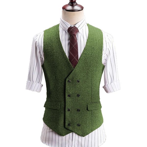 blazers men's suit vest green black wedding wool tweed business waistcoat casual fit v neck double breasted vests for groomsmen 2022, White;black
blazers men's suit vest green black wedding wool tweed business waistcoat casual fit v neck double breasted vests for groomsmen 2022, White;black