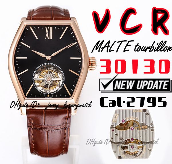 vcr luxury men's watch 30130 malte tourbillon watch, 38x48mm, new cal.2795 mechanical movement. sapphire mirror, wine barrel, gold blac, Slivery;brown
vcr luxury men's watch 30130 malte tourbillon watch, 38x48mm, new cal.2795 mechanical movement. sapphire mirror, wine barrel, gold blac, Slivery;brown
