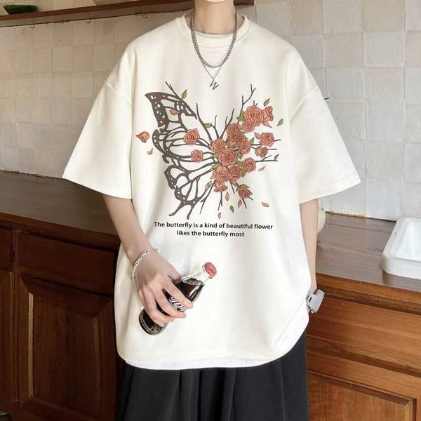 vibe suede short sleeved t-shirt for men's summer quarter sleeved trendy high-end oversize t-shirt, White;black
vibe suede short sleeved t-shirt for men's summer quarter sleeved trendy high-end oversize t-shirt, White;black