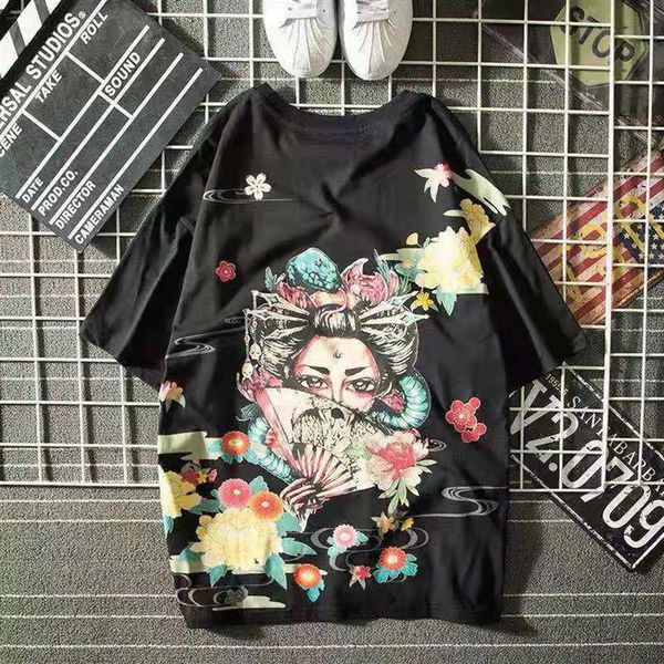 hip hop tshirt streetwear cotton harajuku plus tees male casual japanese funny loose summer high street 280o, Black;brown
hip hop tshirt streetwear cotton harajuku plus tees male casual japanese funny loose summer high street 280o, Black;brown