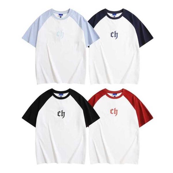 24% off wassup co branded ch letter short sleeved t-shirt summer color matching shoulder insert loose fitting couple outfit, White;black
24% off wassup co branded ch letter short sleeved t-shirt summer color matching shoulder insert loose fitting couple outfit, White;black