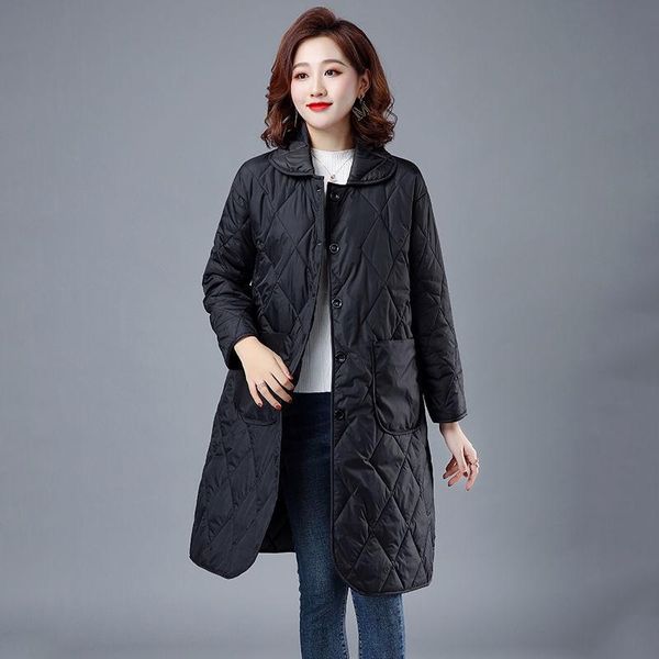 leather 2021 autumn winter new women's midlength jacket femme casual pockets padded coat ladies simple black parkas casaco feminino
leather 2021 autumn winter new women's midlength jacket femme casual pockets padded coat ladies simple black parkas casaco feminino