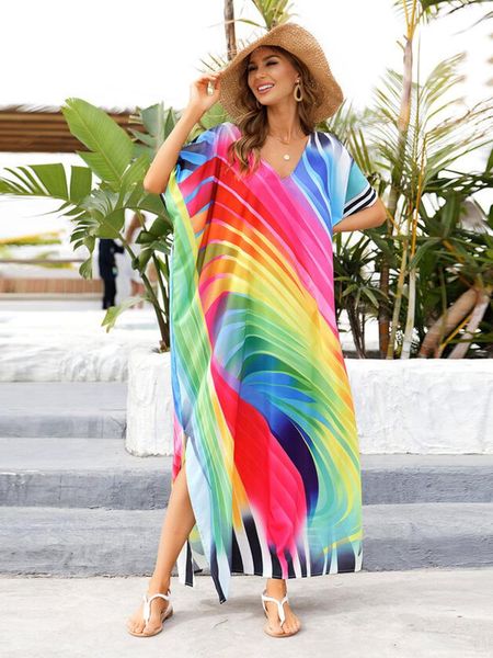 dresses 2023 multicolored loose dress tunic women large size beach wear kaftan bohemian printed loose bats sleeve beach dresses n1215, Black;gray
dresses 2023 multicolored loose dress tunic women large size beach wear kaftan bohemian printed loose bats sleeve beach dresses n1215, Black;gray
