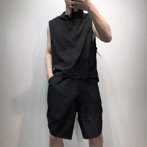 blazers large sizedark black loose pullover fashion brand stand collar sleeveless vest men's harajuku style versatile short non iron to, White;black
blazers large sizedark black loose pullover fashion brand stand collar sleeveless vest men's harajuku style versatile short non iron to, White;black