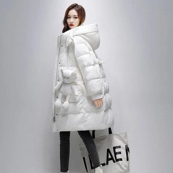 leather white down cotton jacket women midlength overcoat parka 2022 new fashion winter jackets loose hooded outerwear puffer coats, Black
leather white down cotton jacket women midlength overcoat parka 2022 new fashion winter jackets loose hooded outerwear puffer coats, Black