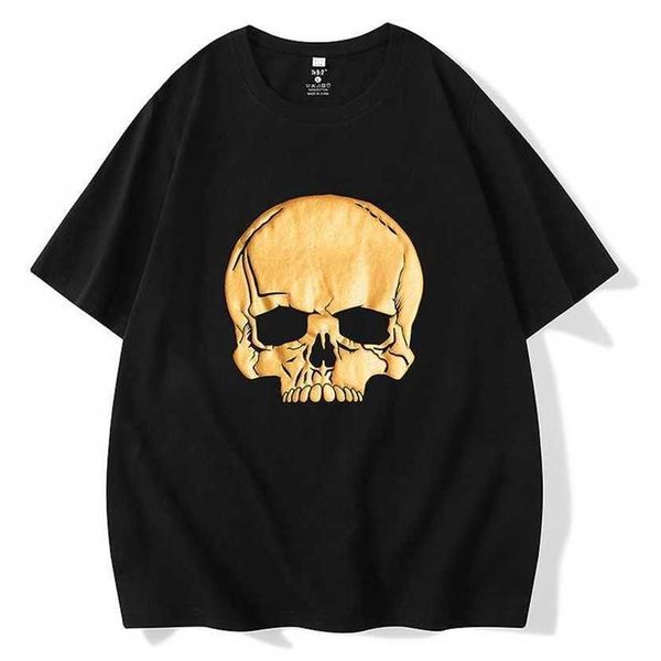 24% off round neck short sleeved t-shirt for men new skull head printing fashion versatile american street, White;black
24% off round neck short sleeved t-shirt for men new skull head printing fashion versatile american street, White;black